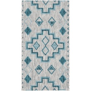 Courtyard CY8533 UV & Stain Resistant Non-Shedding Power Loomed Indoor/Outdoor Rugs - Safavieh - 1 of 4