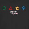 Juniors Womens Squid Game Colorful Symbols T-Shirt - 2 of 4
