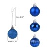 Unique Bargains Acrylic DIY Craft Party Christmas Tree Ornament Hanging Balls 1.18" 24 Pcs - 2 of 4