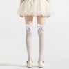 Anna-Kaci Women's 3-Piece Set Knee-High Lace Socks with Bow Accent Detail - 4 of 4