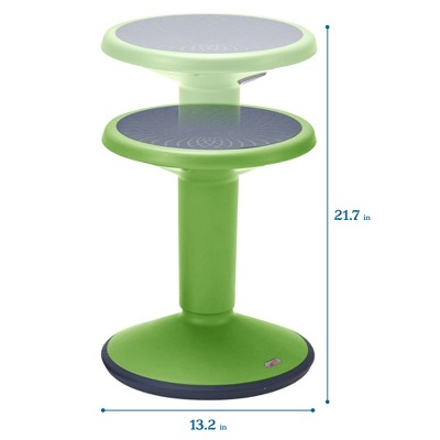 Grassy Green Adjustable Height Wobble Stool for Active Seating
