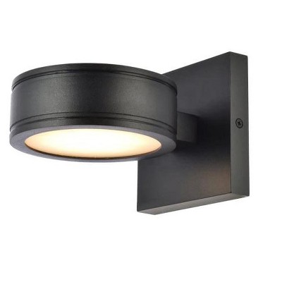Elegant Lighting Raine Integrated LED wall sconce in black