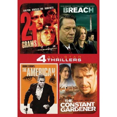 All Stars Thrillers 4-Movie Collection: 21 Grams / Breach / The American / The Constant Gardener (DVD)(2021)