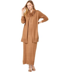 Jessica London Women's Plus Size 2-Piece Sweater Dress - 1 of 4