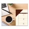 EcoTones Recycled Academic Desk Pad Calendar, 18.5 x 13, Cream Sheets, Brown Corners, 12-Month (Aug to July): 2025 to 2026 - 2 of 4
