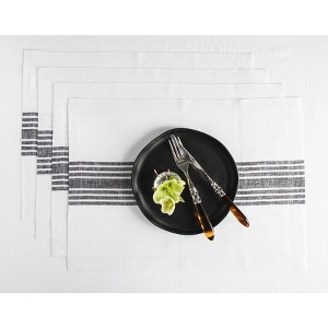 Solino Home Striped Linen Placemats | Farmhouse - 1 of 4