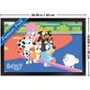 Trends International Bluey (2018) - Bluey and Friends See Saw Fun Framed Wall Poster Prints - 3 of 4