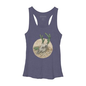 Women's Design By Humans Deer Cactus 2 By kelelowor Racerback Tank Top - 1 of 3