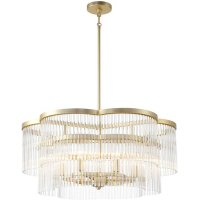 Minka Lavery Azura 28" Wide Heirloom Brass 6-Light Chandelier