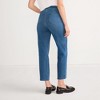 Lands' End Women's Starfish High Rise Knit Denim Straight Crop Jeans - 2 of 4