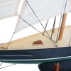 Pen Duick Painted Sailboat Model – 30.7 Inch Handcrafted Wooden Yacht By Old Modern Handicrafts - 4 of 4