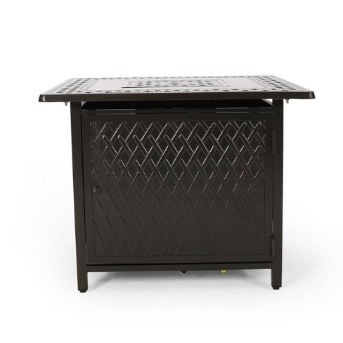Amherst Square 32 25 Aluminum Gas Fire, Christopher Knight Propane Fire Pit