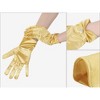 INSPIRE CHIC Women's Satin Faux Pearl Sembellished Full Finger Gloves - 3 of 4
