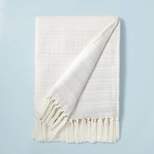 Faded Pin Stripe Gauze-Woven Throw Blanket - Hearth & Hand™ with Magnolia