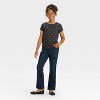 Girls' High-Rise Flare Jeans - Cat & Jack™ Dark Wash - 3 of 3
