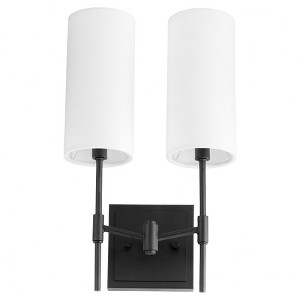 Quorum Lighting Hamilton 2 - Light Sconce in  Matte Black - 1 of 4
