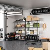 ORRD 4-Tier Heavy Duty Metal Garage Shelving, Adjustable Storage Rack, 1400LBS Capacity (Black) - 3 of 4