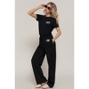 I am a Fashion Junky Waistband Print Detail Sweatpants - 2 of 4