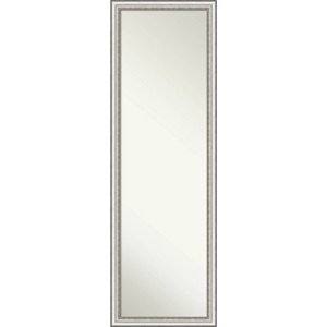 17" x 51" Non-Beveled Salon Silver Narrow Full Length on The Door Mirror - Amanti Art: Over-the-Door, Frame Included - 1 of 4