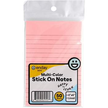 Enday Colored Paper Sticky Tabs Self-Adhesive Neon Page Markers & Book Tabs,  1-Pack 