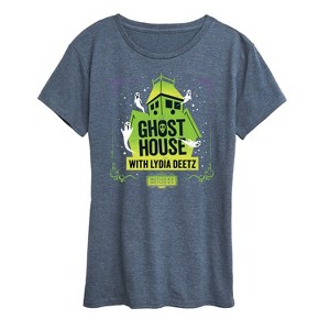 Women's - Beetlejuice - Beetlejuice Lydia Deetz Ghost House Short Sleeve Graphic T-Shirt - 1 of 4