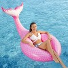 Jasonwell Giant Inflatable Mermaid Tail Pool Float – Pink Summer Party Raft for Kids & Adults, Large with Fast Valves - 3 of 4