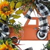 26" Country Car and Sunflowers Artificial Harvest Wreath - National Tree Company - 3 of 4