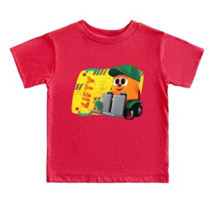 Leo the Truck Lifty Name Distressed - Toddler Short Sleeve Graphic T-Shirt - 1 of 4