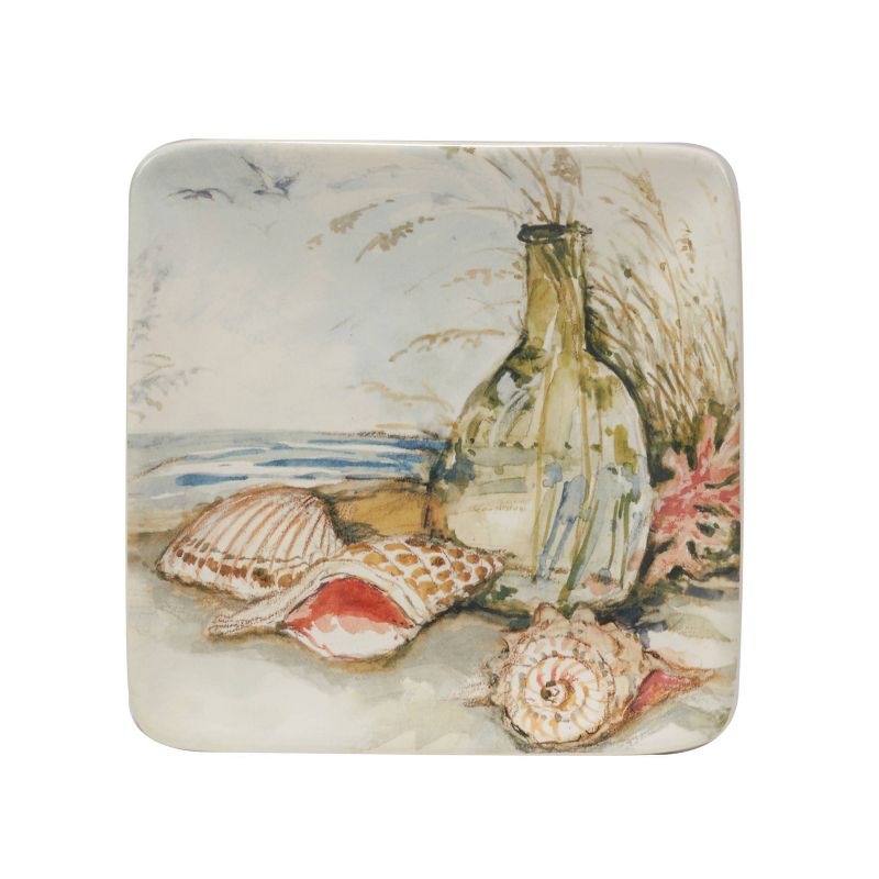 Set of 4 Coastal Landscape Assorted Canape/Dining Plates - Certified International, 6 of 8