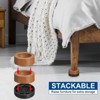 Unique Bargains Adjustable Anti-Slip Chair Table Round Furniture Risers 4 Set - 4 of 4