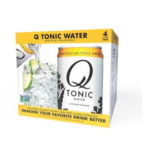 Q Mixers Tonic Water 4pk 7 5 Fl Oz Cans Target