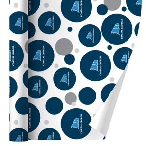 College of Coastal Georgia Primary Logo Gift Wrap Wrapping Paper Roll 30x72 - 1 of 4