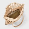 Crochet Shopper Market Tote Handbag - A New Day™ - 4 of 4
