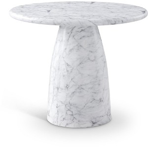 Meridian Furniture,Cosenza 36" Marble Finish Concrete Dining Table - 1 of 4