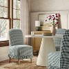 Rounded Back Slipcovered Dining Chair with Ruffle - Threshold™ - 2 of 4