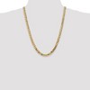 Black Bow Jewelry Men's 7.25mm 14k Yellow Gold Solid Beveled Curb Chain Necklace - 2 of 4