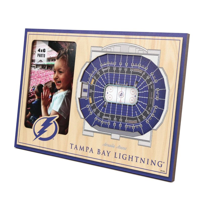 NHL Tampa Bay Lightning 4&#34;x6&#34; 3D StadiumViews Picture Frame, 1 of 6