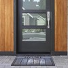 Evideco French Home Goods Outdoor Front Door Mat - 30x18 Inch Rubber Rug with 'Home' Design - Available in Brown Wood, Gray Wood and Stone Patterns - 2 of 4
