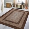 Washable Area Rug, Vintage Accent Rug, Braided Print Carpet, Low Pile Non-Shedding Kitchen Rugs with Non Slip Backing, Foldable Rug - 4 of 4