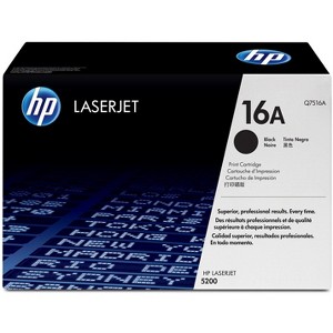 HP Inc. 16A Black Original LaserJet Toner Cartridge, ~12,000 pages, Q7516A - 1 of 4