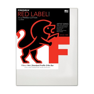 Fredrix Red Label Standard Stretched Cotton Canvas