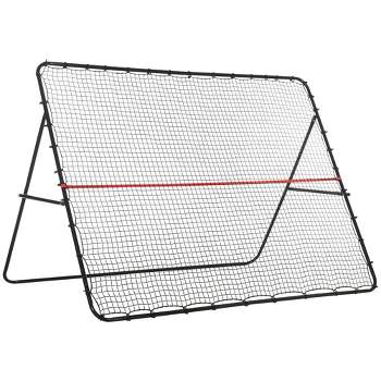 Soozier Adjustable Rebounder Net, Foldable Target Goal Bounce Back Net, for Soccer, Baseball, and Tennis Practice and Training