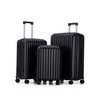 KTMBDW  Luggage 3 Piece Set Suitcase Spinner Hardshell Lightweight Durable - with Cup Holder & USB Port & Phone Holder - 20"/24"/28" - 2 of 4