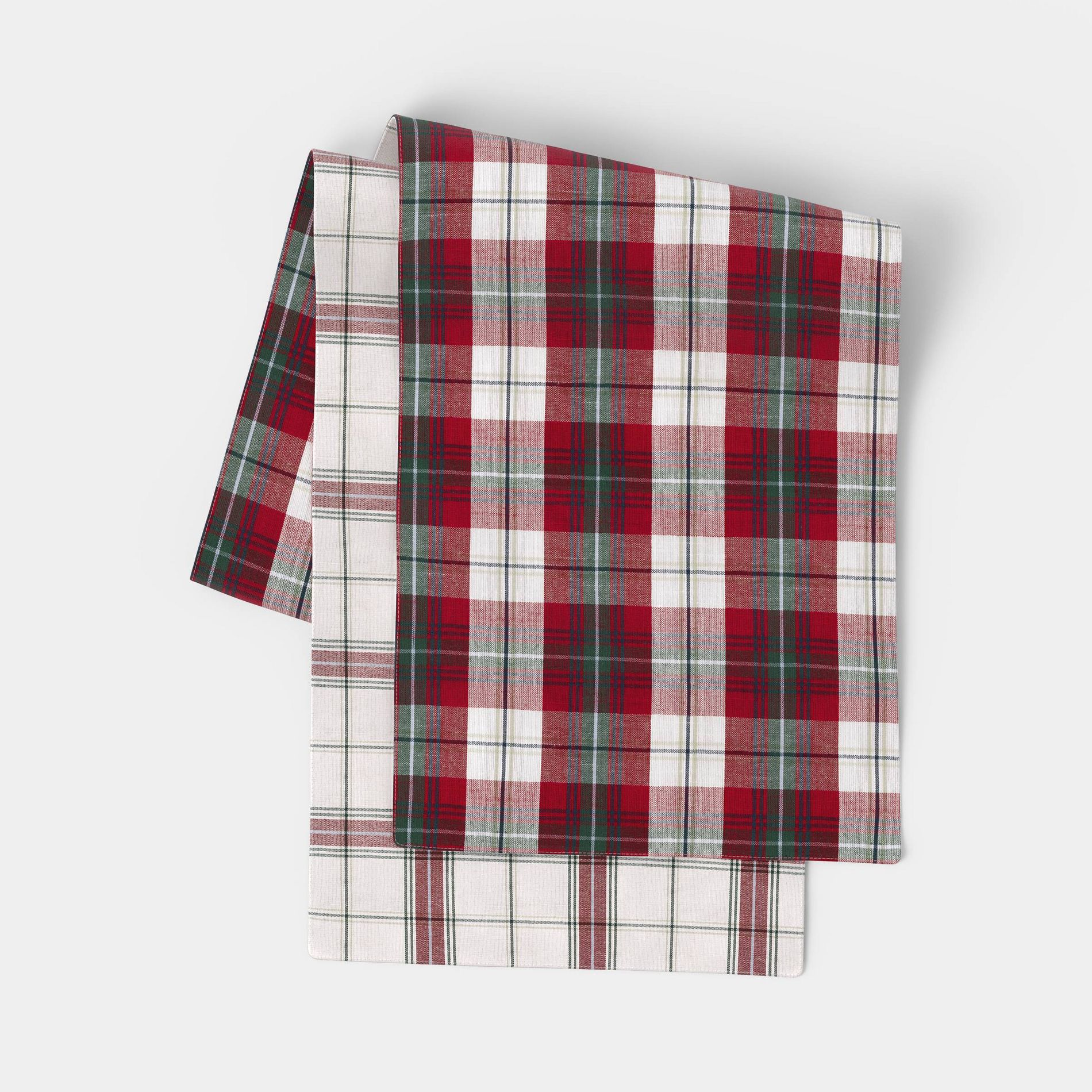 Plaid Reversible Table Runner - Threshold™