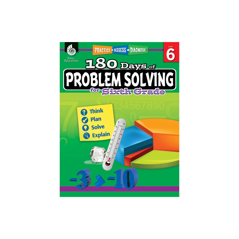 180 Days(r) Problem Solving for Sixth Grade - by Stacy Monsman (Paperback)