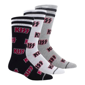 KISS Men's Crew Socks - 3 Pack - 1 of 3