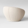 Low-Profile Round Swivel Chair Cream Sherpa - Room Essentials™ - image 4 of 4