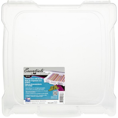 Photo 1 of ArtBin 6913AB 12" x 12" Portable Art & Craft Organizer with Handle, [1] Plastic Storage Case, Clear, 1 Pack
