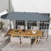 Costway 13 FT Large Patio Umbrella Outdoor Double-Sided Table Market Umbrella for Garden Beige/Brown/Gray/Navy/Orange/Wine - 2 of 4