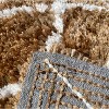 Home Mart Goods Beige 2 Piece Trellis Plush Thick Soft Cozy Microfiber Bath Mat Set - 3 of 4